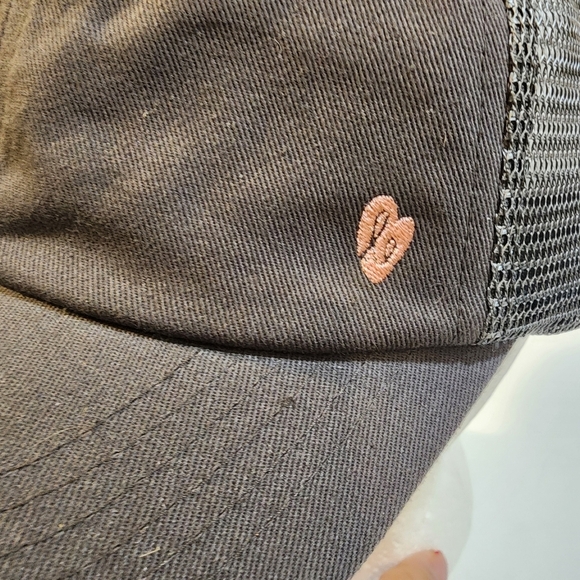 ELLIE women's Gray Mesh adjustable Athletic baseball cap One size Fits m… - Picture 6 of 11